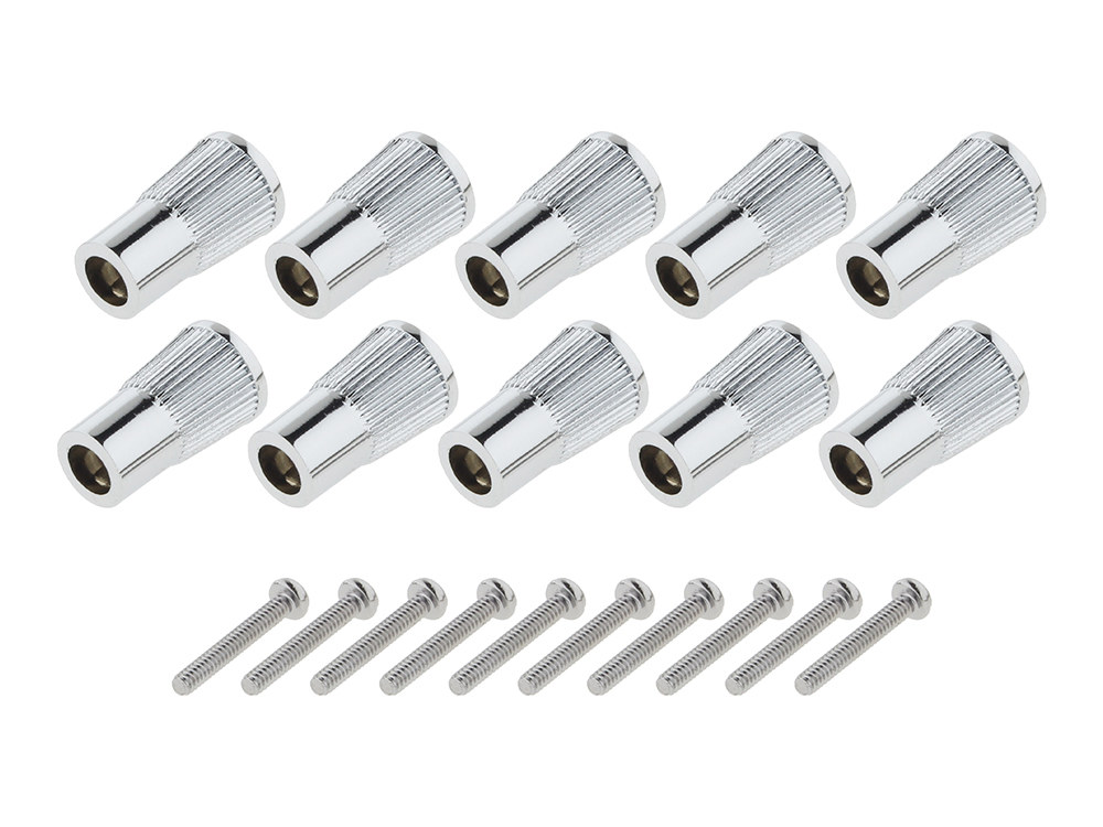 Speedometer Trip Knob - Chrome - Pack 10. Fits Big Twin 1968-1989.