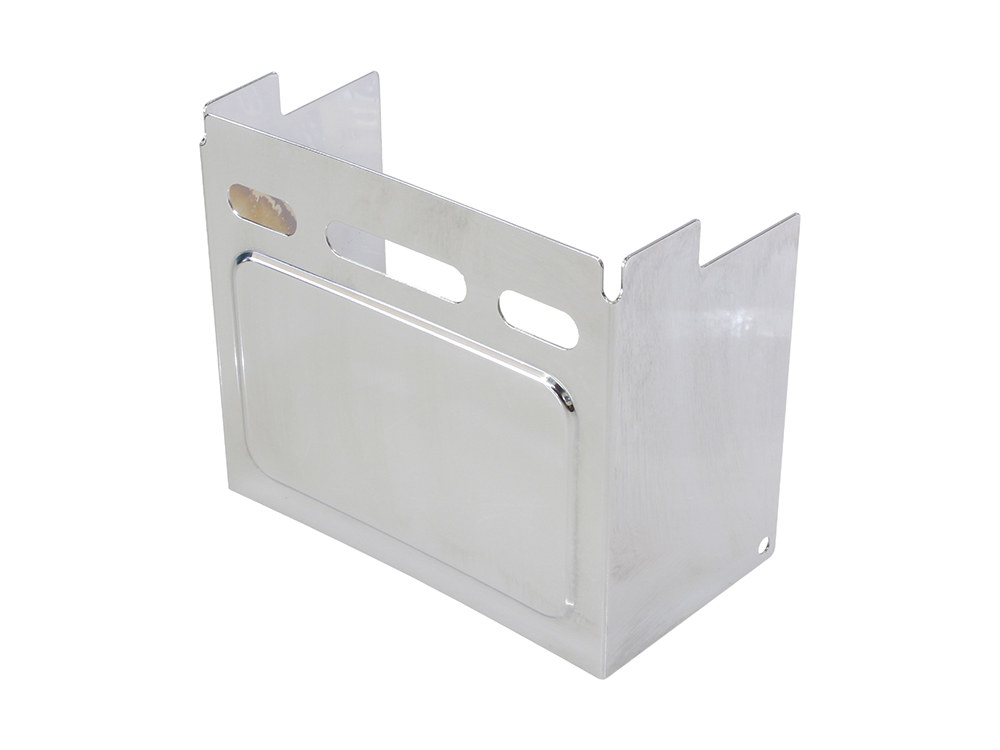 Battery Side Cover - Chrome. Fits Dyna 1991-1996