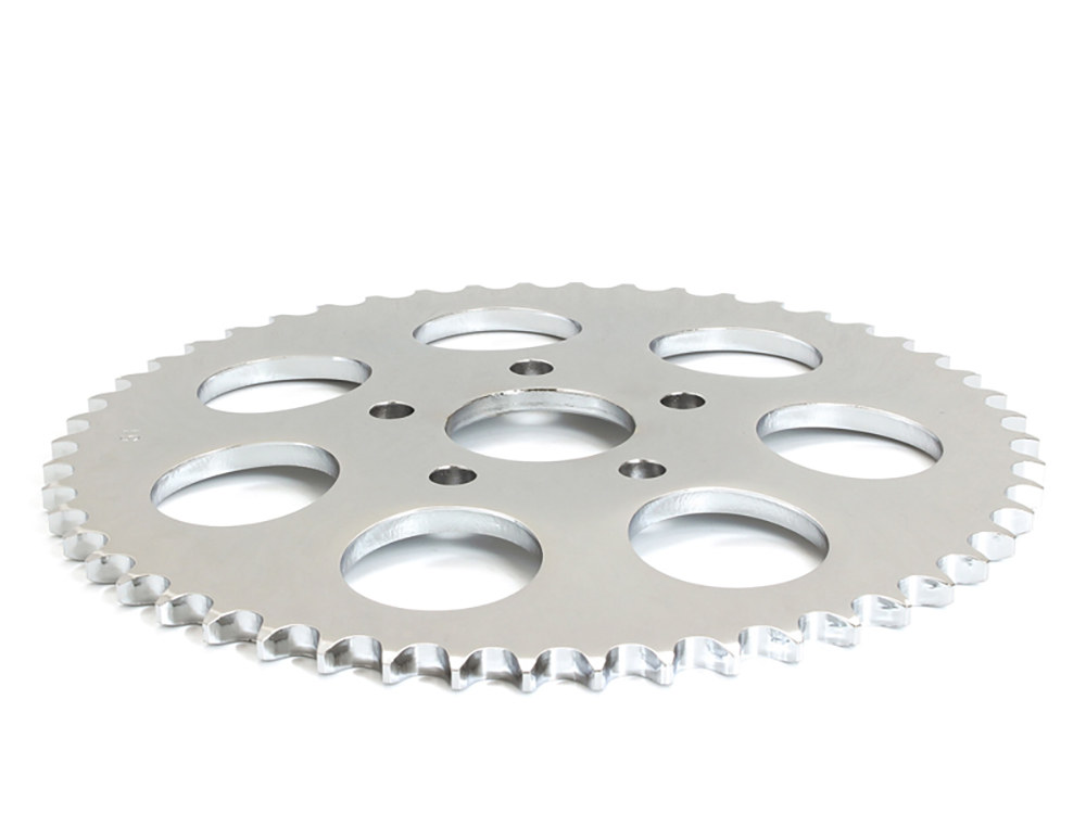 51 Tooth, 6mm Offset Steel Rear Chain Sprocket – Chrome. Fits Big Twin 1973-1999 & Sportster 1979-1981.
