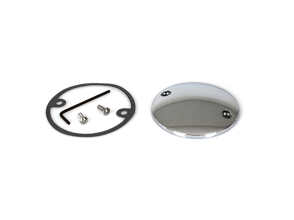 Points Cover - Chrome. Fits Big Twin 1970-1999 & Sportster 1971-2021.