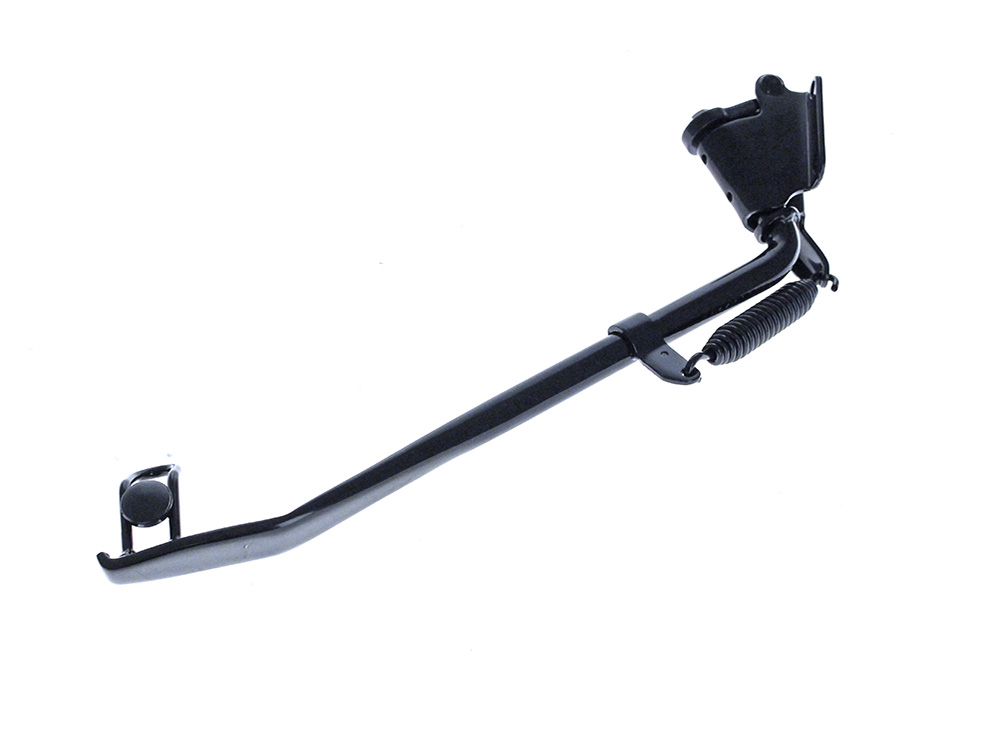 Jiffy Stand Kit - Gloss Black. Fits Softail 1989-2006 & Retro-Fits 4Spd Big Twin 1936-1986 - Rollies Speed Shop