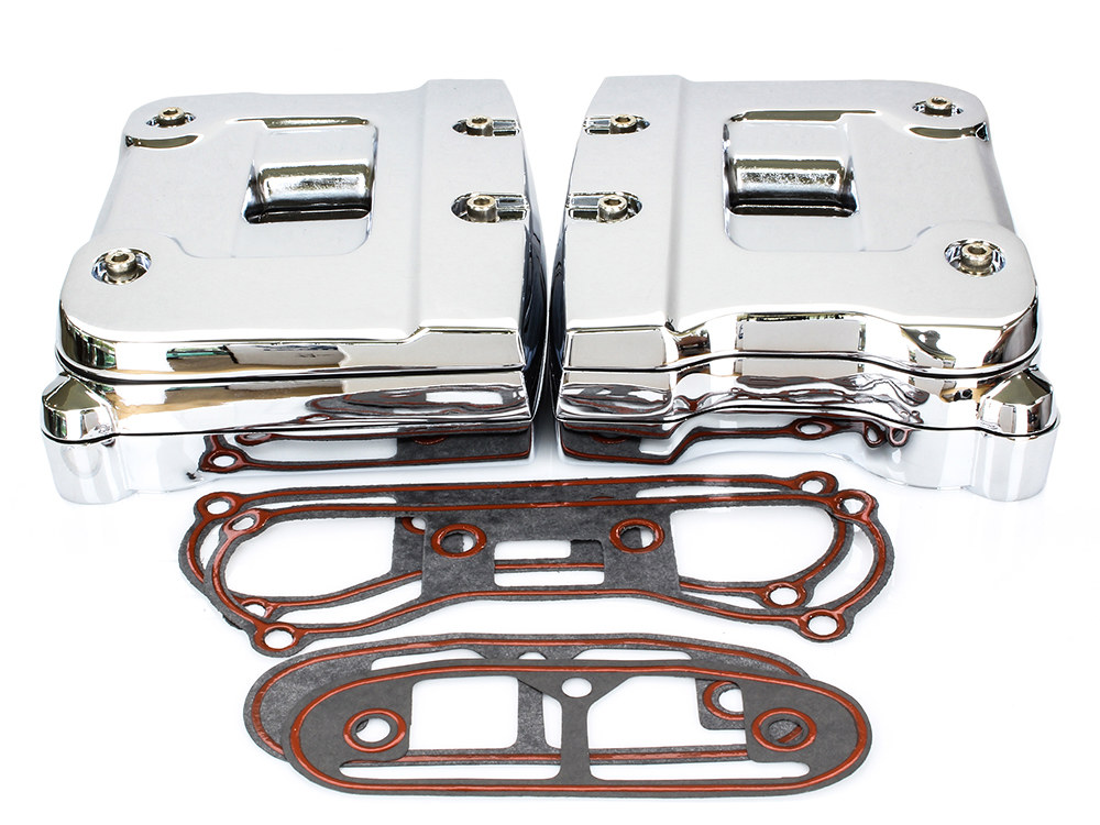 Rocker Covers - Chrome. Fits Big Twin 1984-1991.