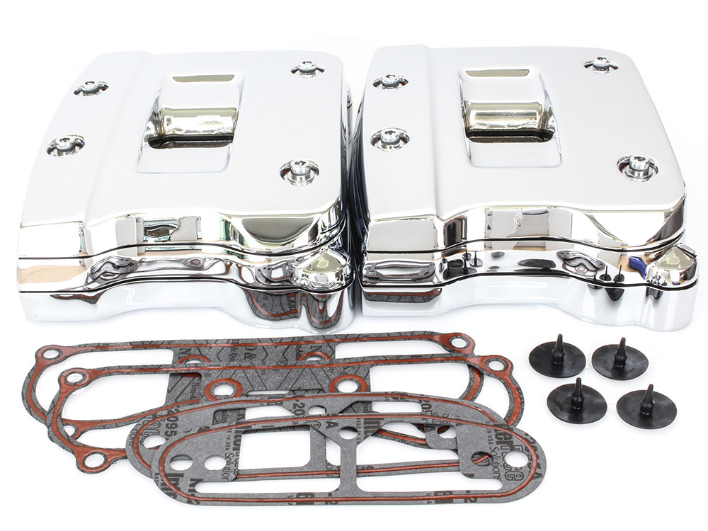 Rocker Covers - Chrome. Fits Big Twin 1992-1999.