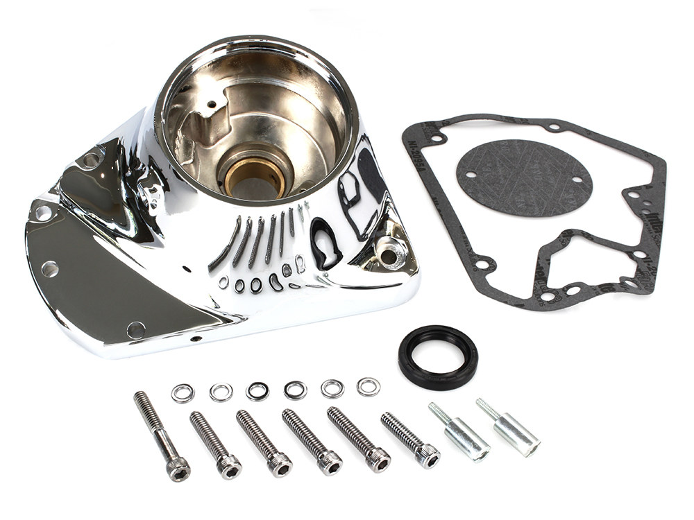 Cam Cover - Chrome. Fits Big Twin 1973-1992.