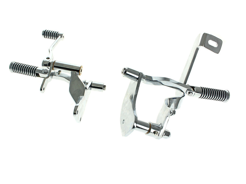 Forward Controls with O-Ring Footpegs - Chrome. Fits Sportster 1991-2003