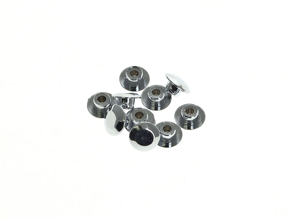 3/8in. (10mm) Hole Plugs – Chrome. Pack of 10.