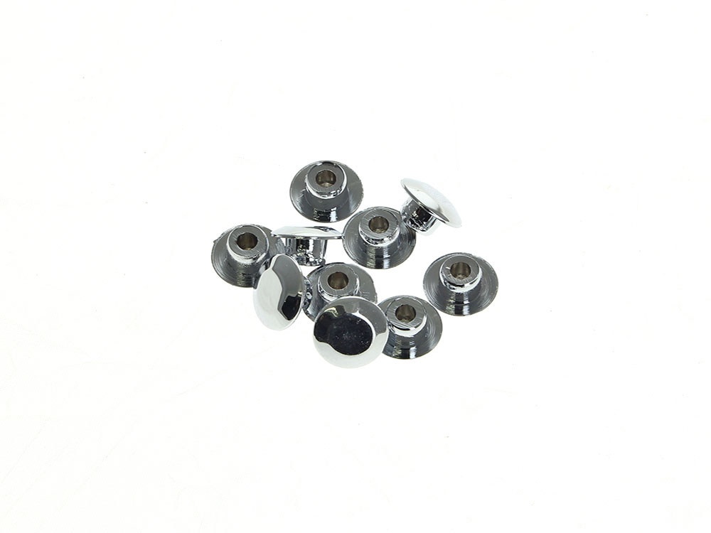 3/8in. (10mm) Hole Plugs - Chrome. Pack of 10.