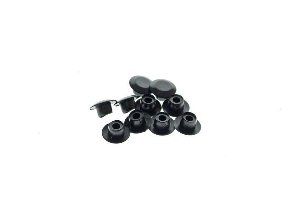 3/8in. (10mm) Hole Plugs - Black. Pack of 10.