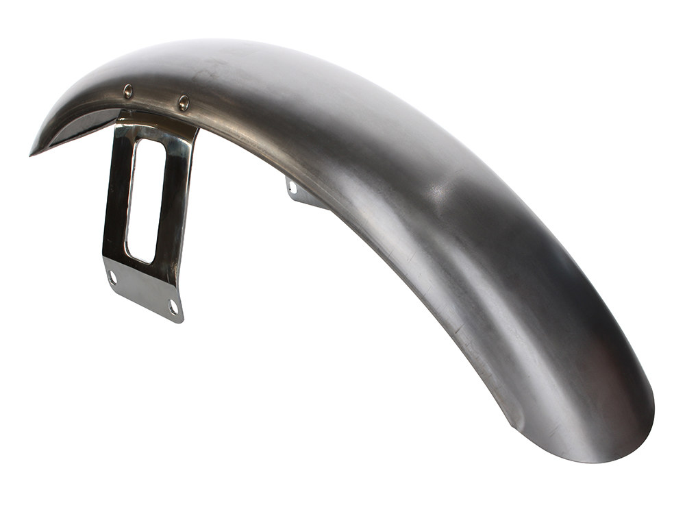 Front Fender - Chrome Side Mounting Brackets. Fits FX Softail 1984-2015, Dyna Wide Glide 1993-2005 & FXWG 1984-1986.