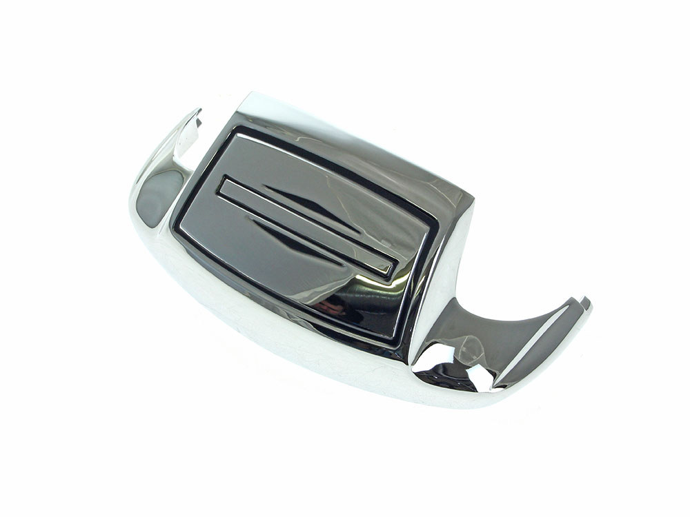 Front Nostalgic Chevron Style Fender Tip - Chrome. Fits FL 1949-1986