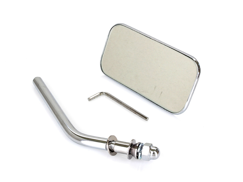 Rectangular Mirror - Chrome. Fits Left or Right.