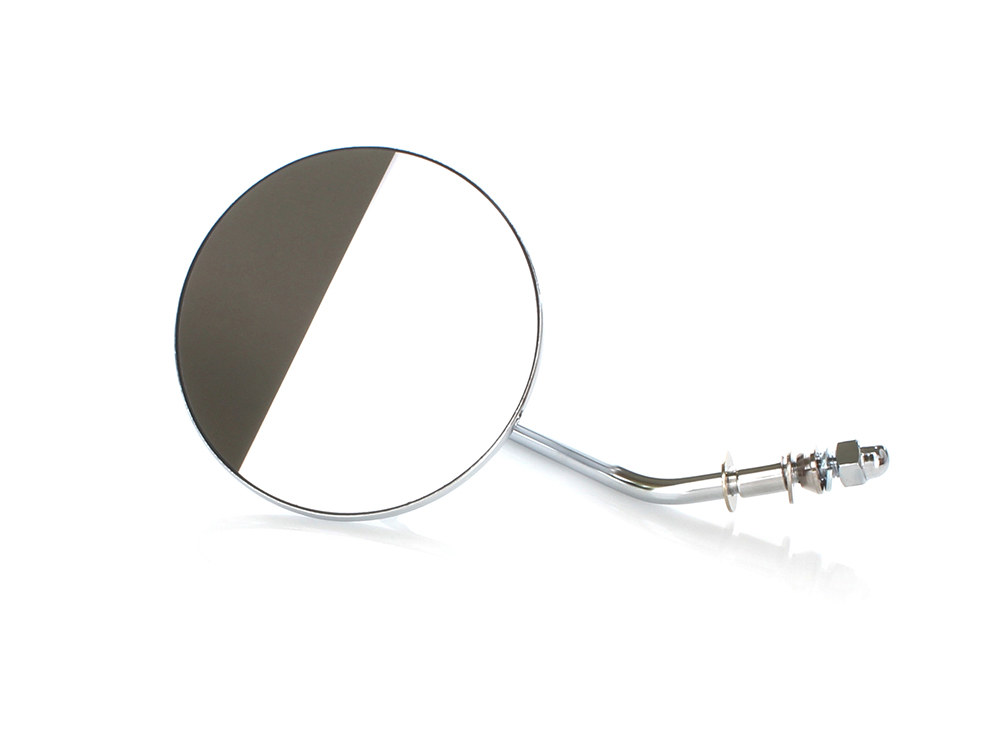 4in. Round Mirror with Short Stem - Chrome. Fits Right.