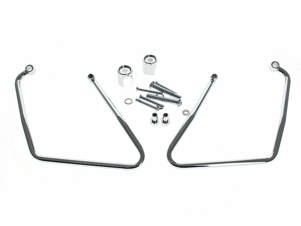Saddlebag Supports - Chrome. Fits Sportster 1994-2003