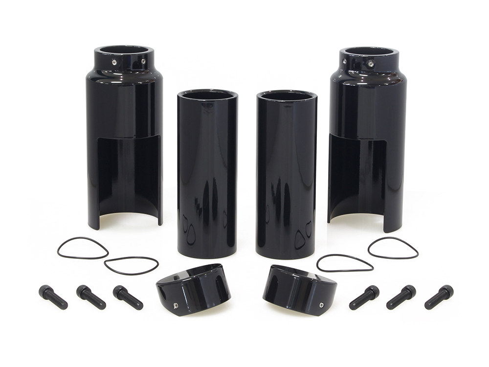 Six Piece Fork Cover Set - Black. Fits Breakout 2018up