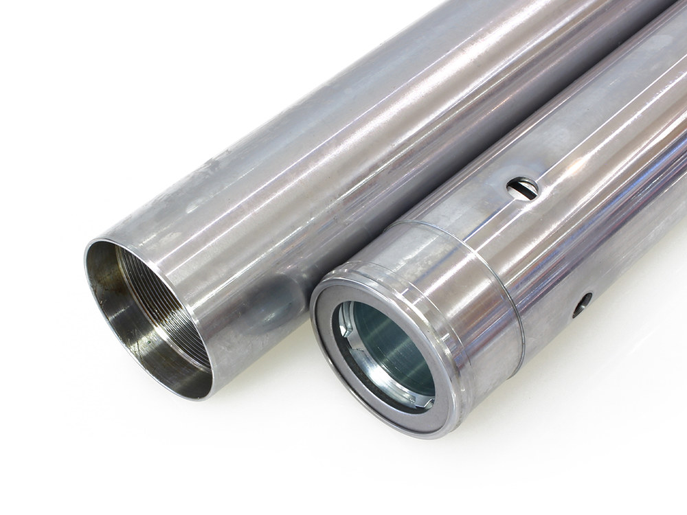 Hard Chrome Fork Tubes. Stock Length. Fits Softail Models 2018up