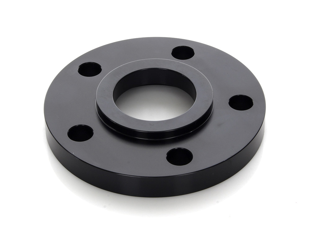 1/2in. Pulley Spacer with Lip. Fits H-D 2000up Wheels. Gloss Black.