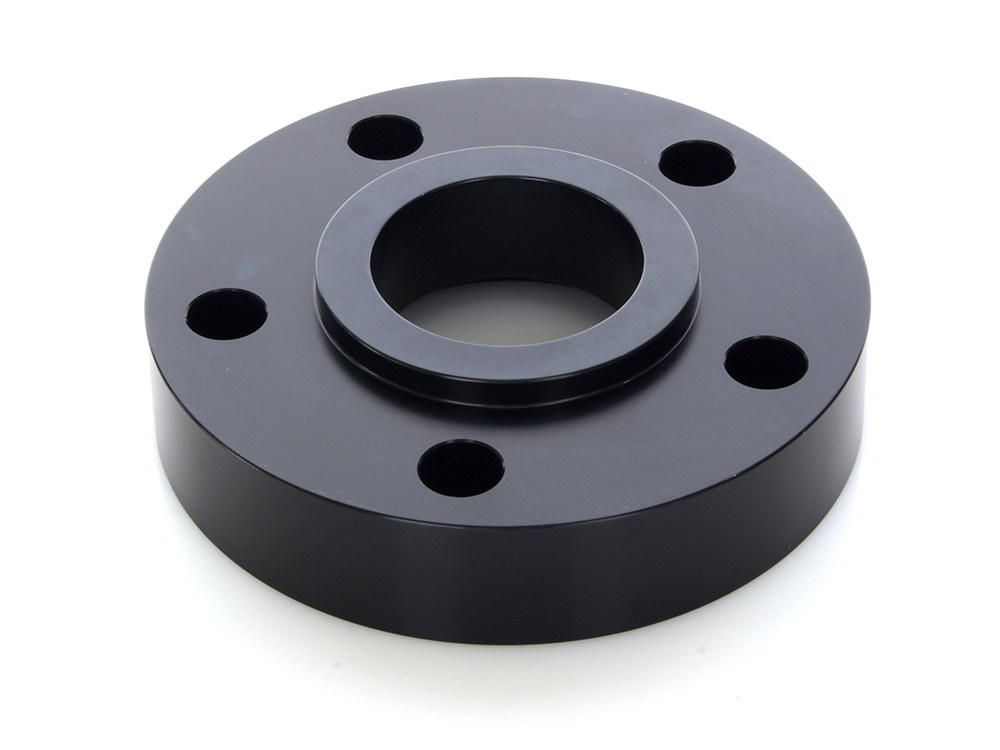 7/8in. Pulley Spacer with Lip. Fits H-D 2000up Wheels. Gloss Black.