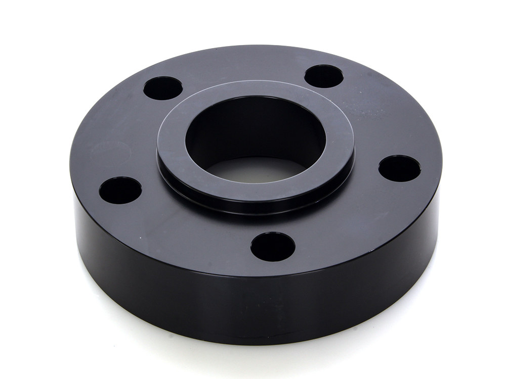 1in. Pulley Spacer with Lip. Fits H-D 2000up Wheels. Gloss Black.