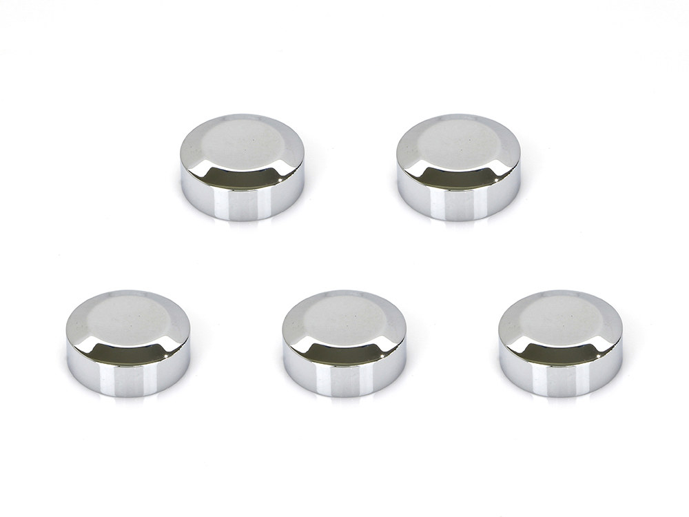 Rear Pulley Sprocket Bolt Covers - Chrome - Pack of 5