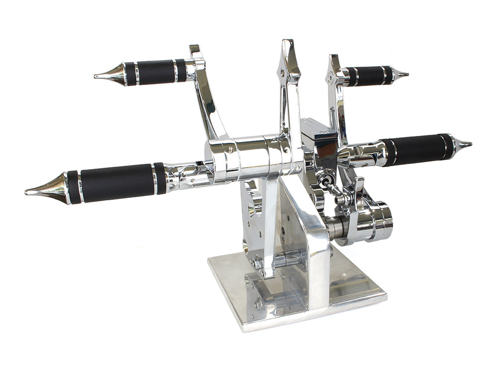 Standard Length Forward Controls - Chrome. Fits Softail 2000-2017.