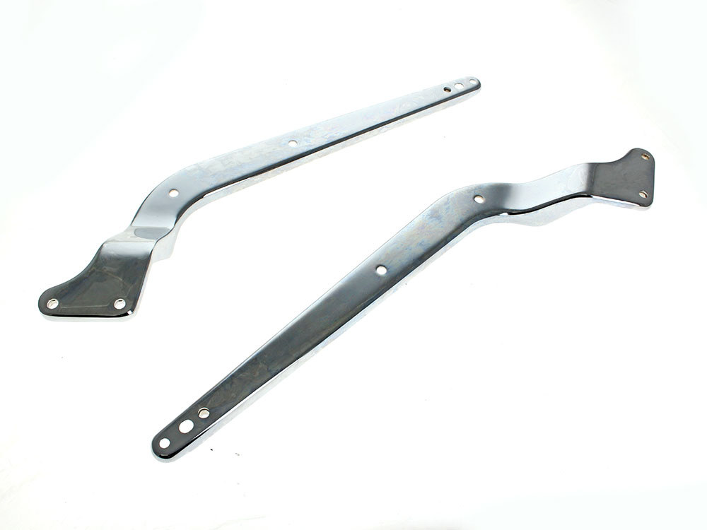 Rear Fender Struts - Chrome. Fits FX Softail 2000-2005, Fatboy 2000-2006 & Deluxe 2005-2006