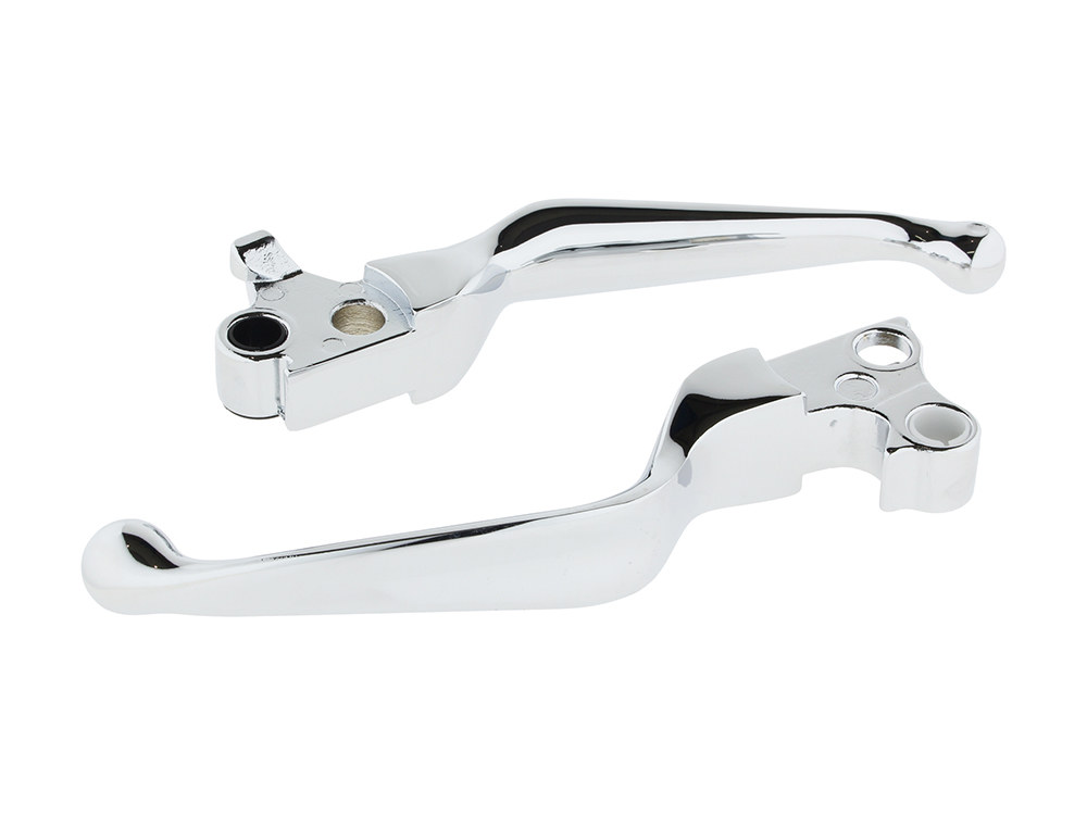 Hand Levers – Chrome. Fits Softail 1996-2014, Dyna 1996-2017,Touring 1996-2007 & Sportster 1996-2003.