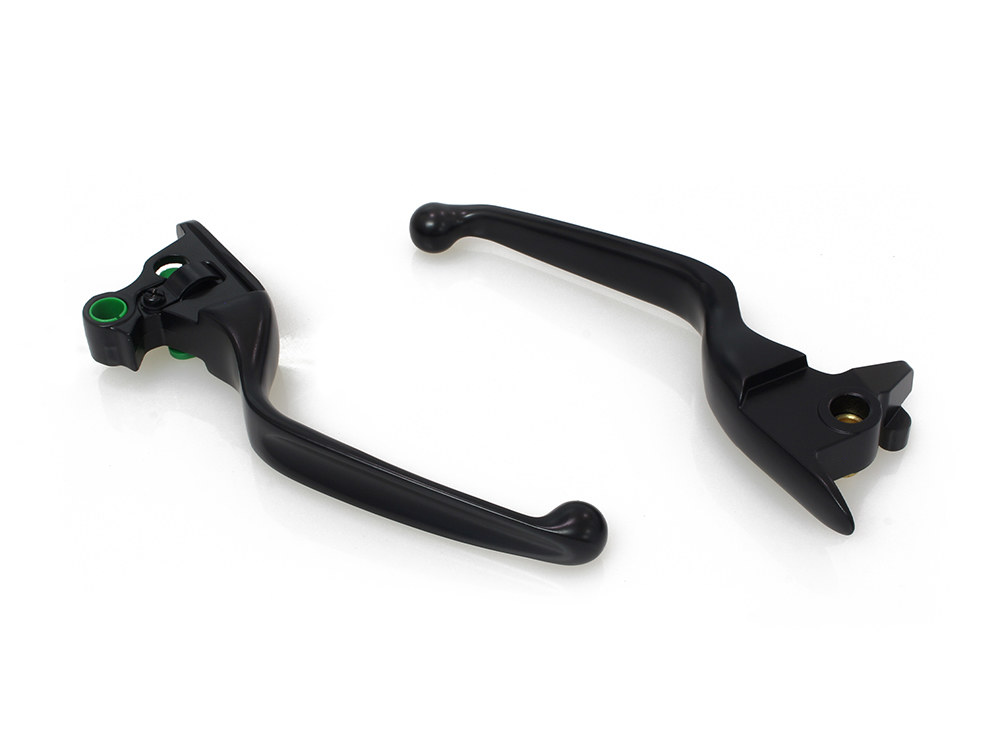 Hand Levers - Black. Fits Softail 2018-2024