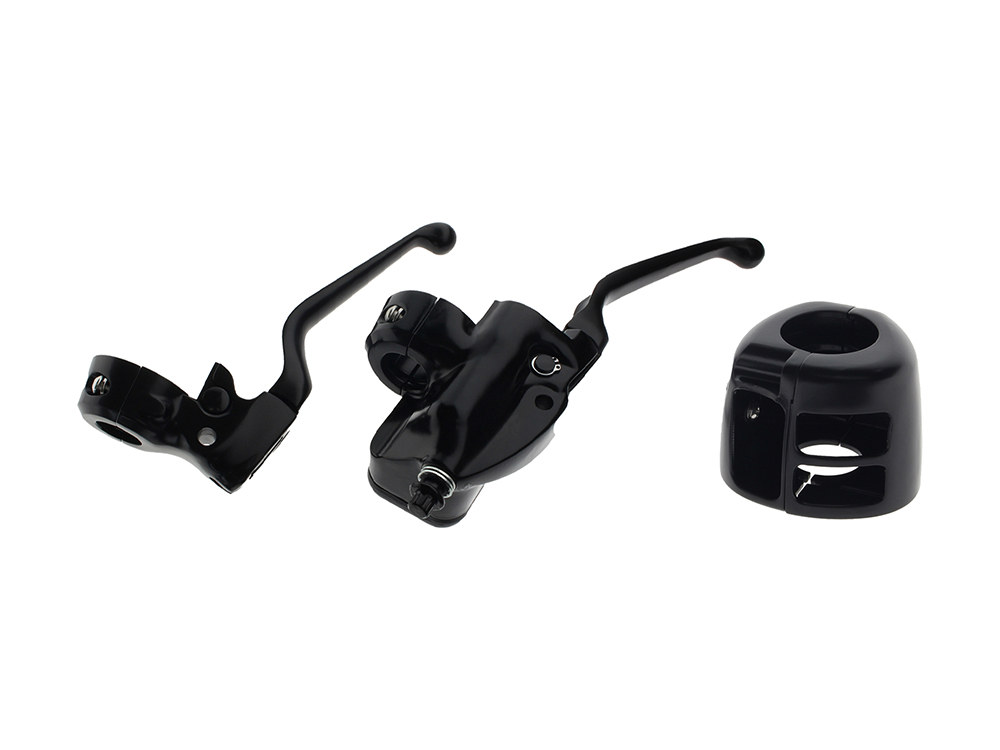 Handlebar Control Kit – Black. Fits Most Big Twin & Sportster 1996-2011 Models with Front Dual Disc Rotors.
