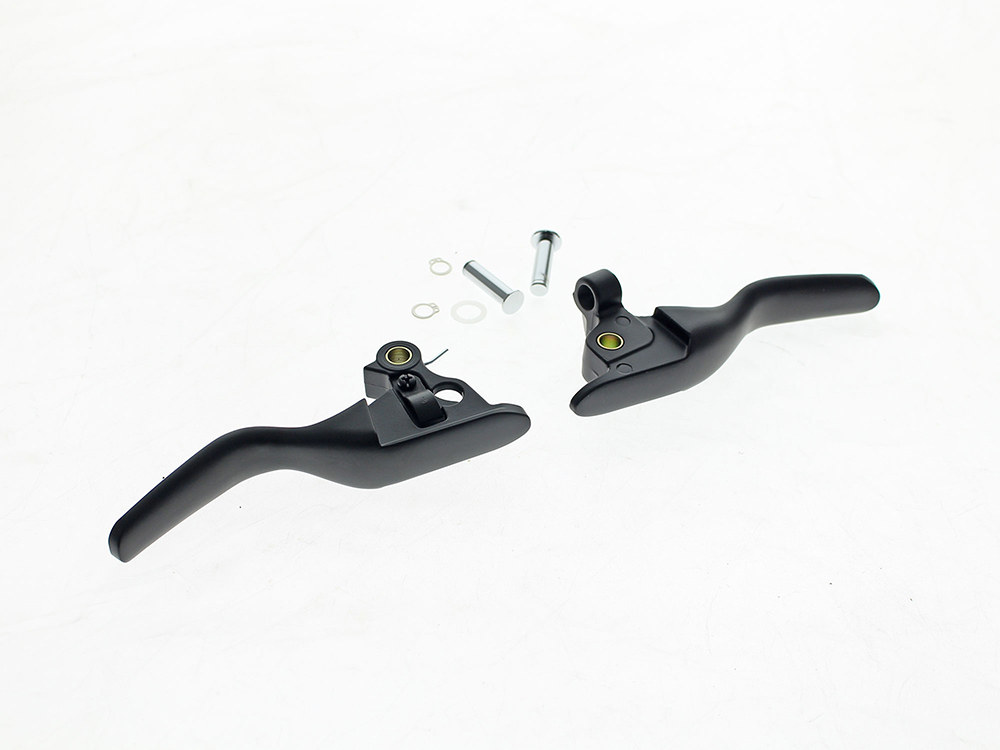 Smooth Shorty Hand Levers – Black. Fits Touring 2021up