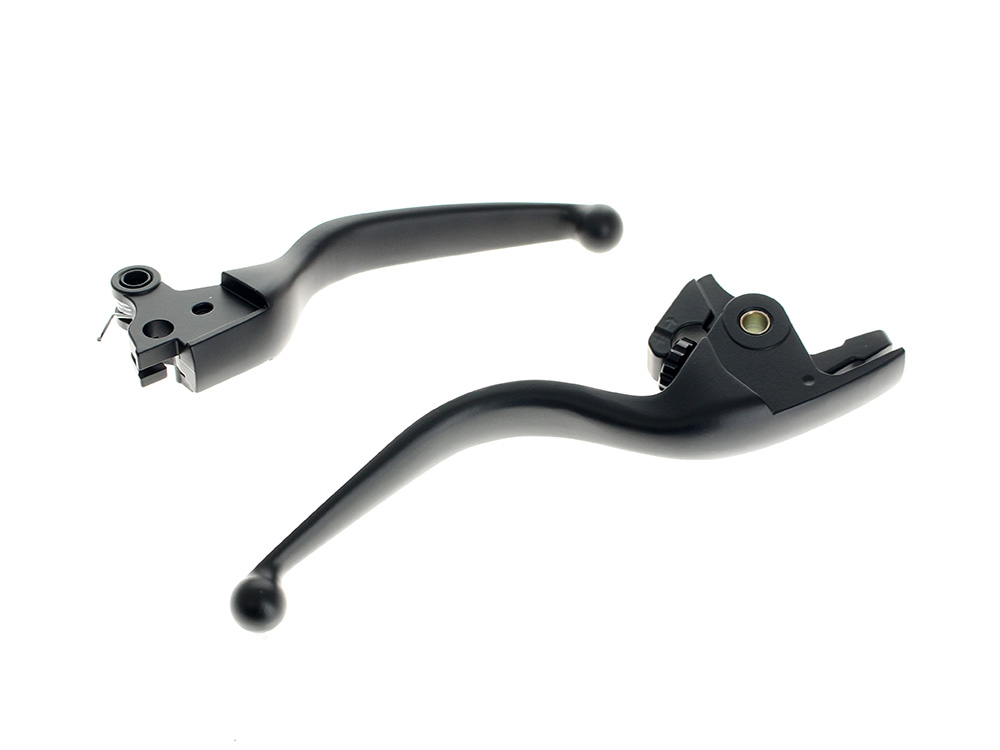Rollies Speed Shop Hand Levers - Black. Fits Softail 2025up