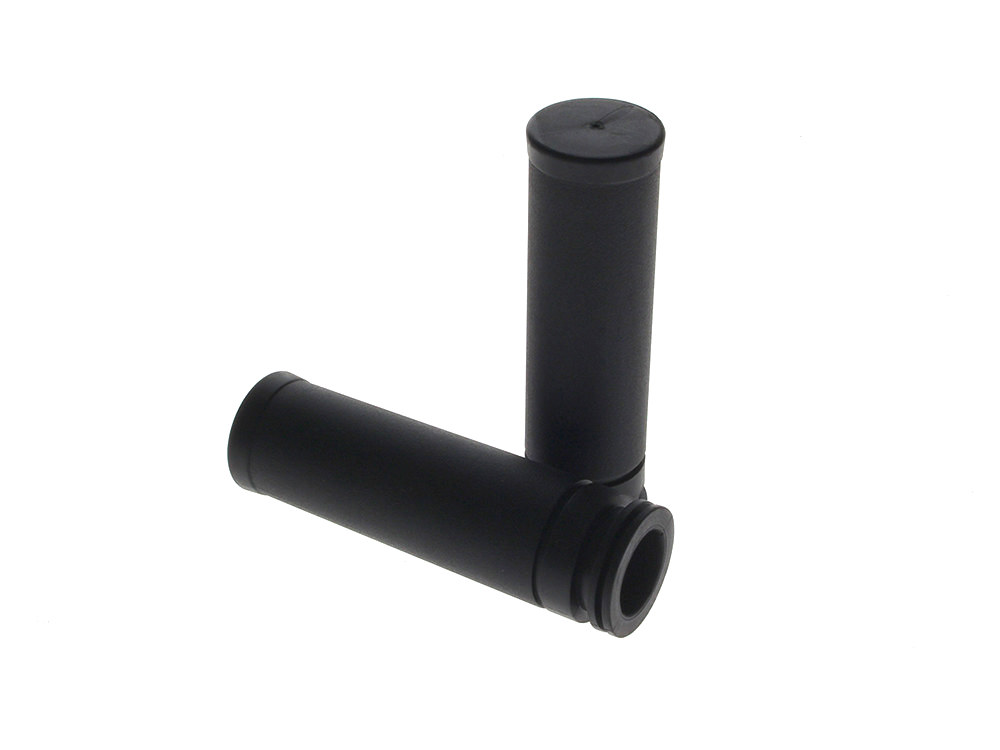 OEM Style Handgrips with Black Rubber. Fits Big Twin 2008-2024 with Throttle-by-Wire