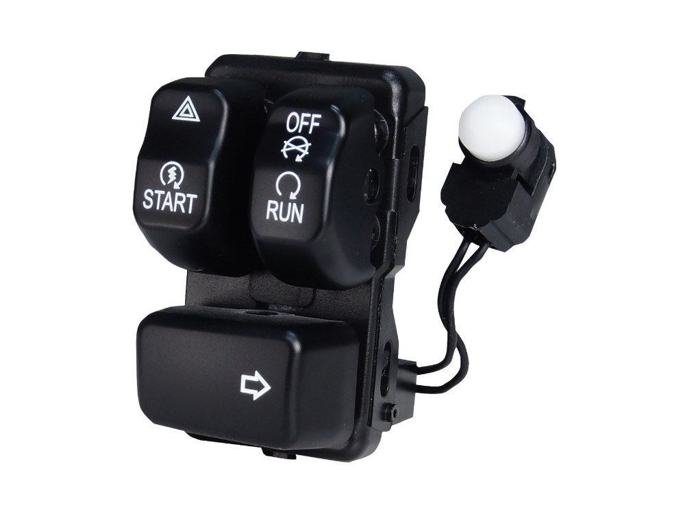 Right Hand CanBus Handlebar Control Module – Black Switches. Fits Softail 2011up, Dyna 2012-2017 & Sportster 2014-2021