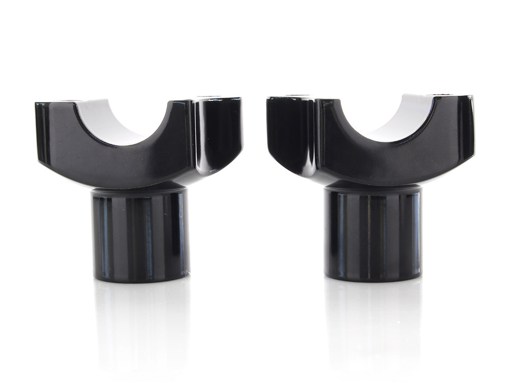 2in. Straight Risers - Black. Fits 1in. Handlebar.