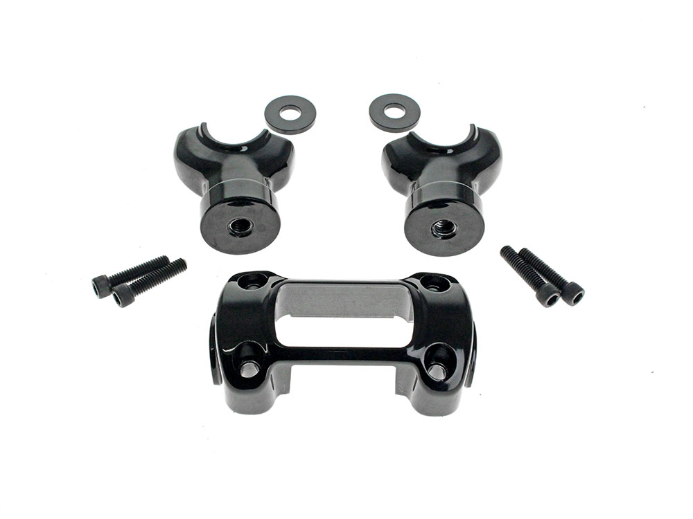 Speed Concept Risers 1.5in. Tall Risers x 1-1/4in. Clamp - Black. Fits Softail Breakout 2018 ...