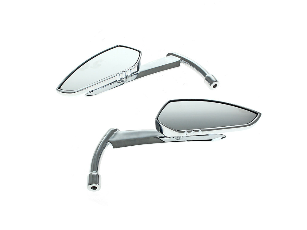 Scythe Mirrors with Blade Stem - Chrome