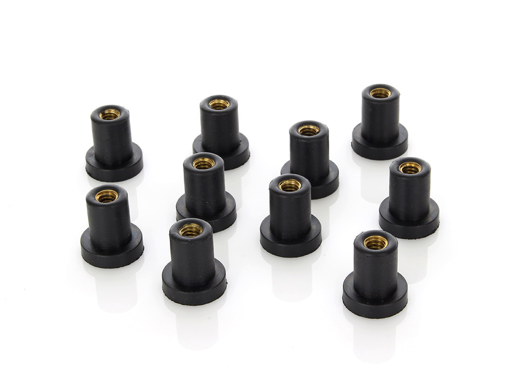 Wellnuts – Pack of 10. Fits FXR Side Cover & Oil Tank & Sportster Side Cover.