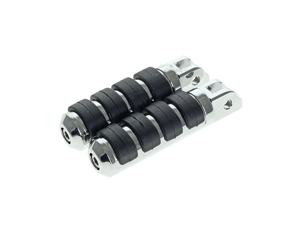 Comfort Iso Style Large Footpegs - Chrome. Fits Softail 2018up Front Rider