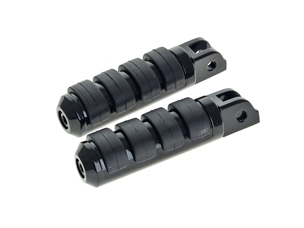 Comfort Iso Style Large Footpegs - Black. Fits Softail 2018up Front Rider