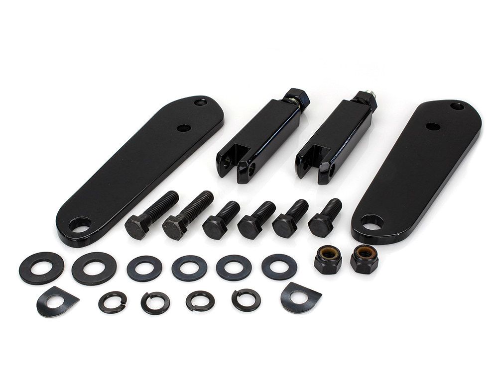 Highway Peg Supports - Black. Fits Dyna 1991-2017.