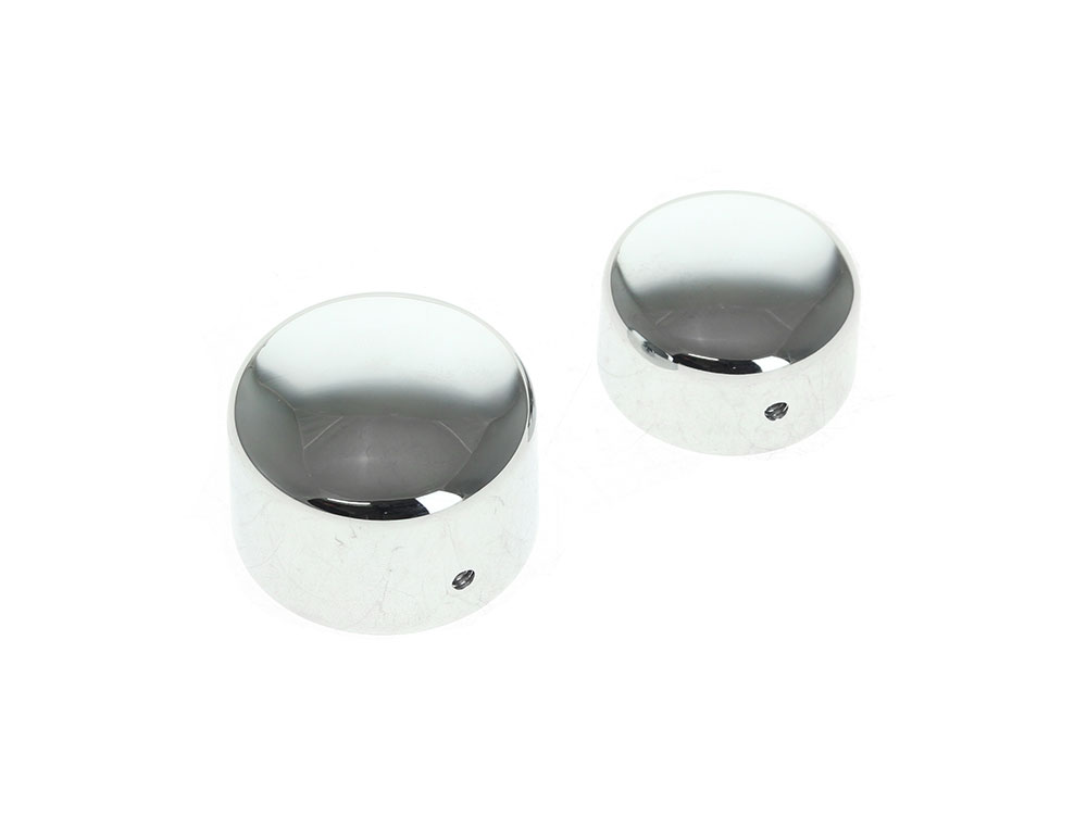 Rollies Speed Shop Rear Axle Covers – Chrome. Fits Softail & Dyna 2008-2017