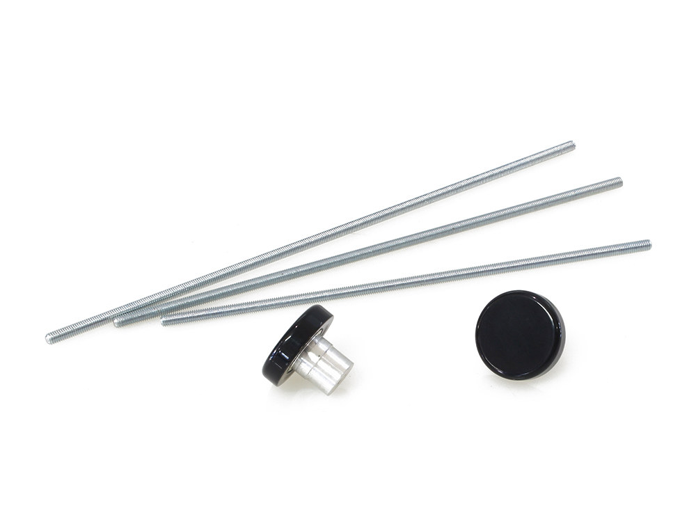 Front Axle Covers - Gloss Black. Fits Softail 2018up