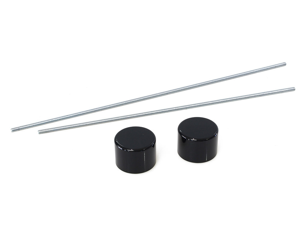 Rear Axle Covers - Gloss Black. Fits Softail 2018up