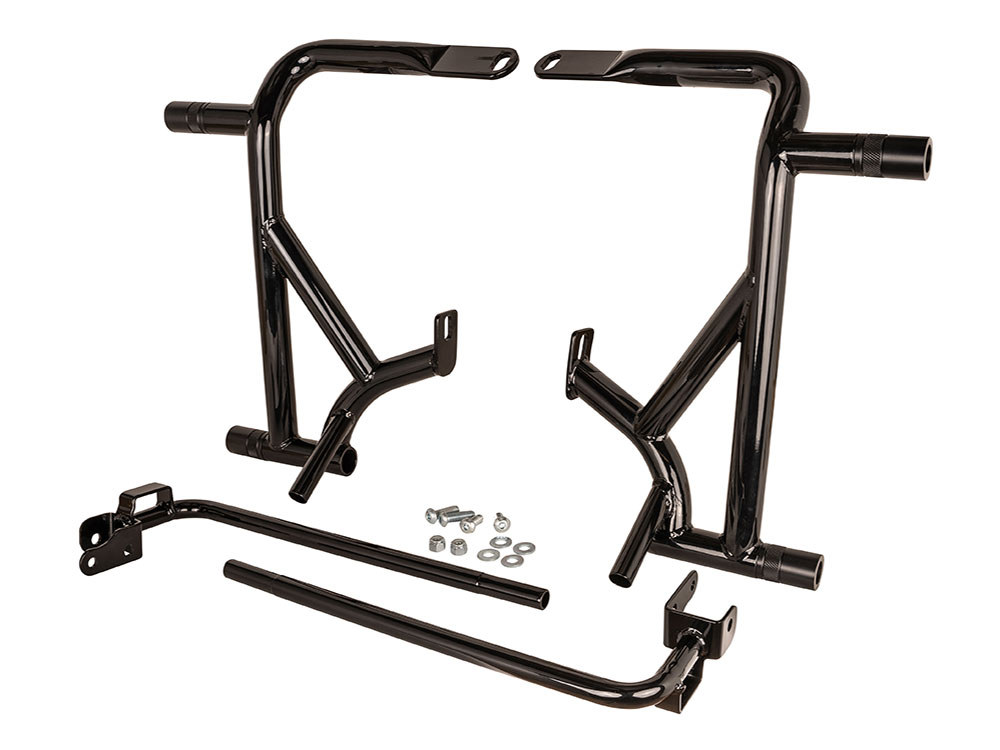 Rear Brawler Crash Bar Kit – Black. Fits Touring 2014up