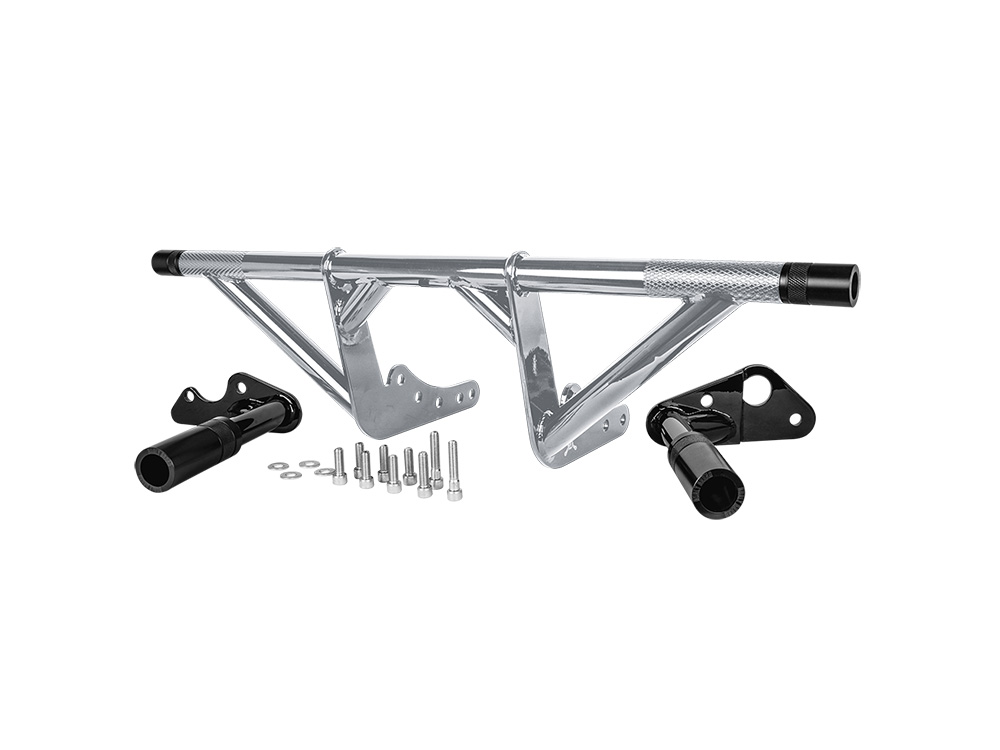 Front & Rear Brawler Crash Bar Kit - Chrome. Fits Softail 2018-2024 With Mid Mounts - Burly Brand