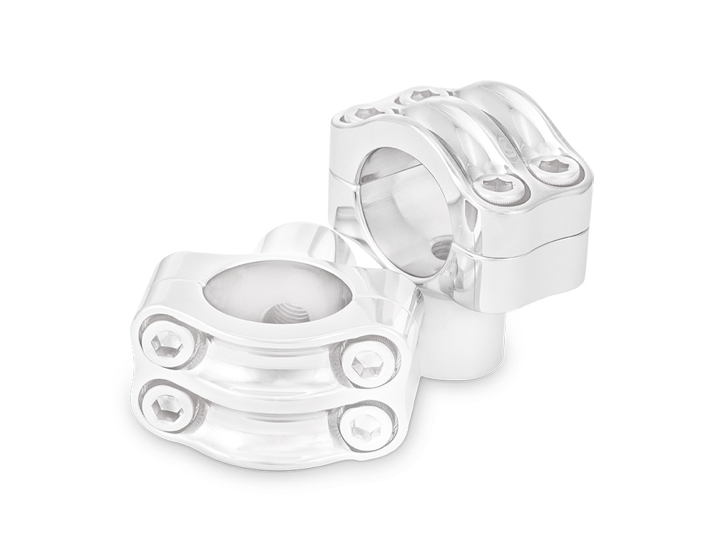 1-1/2in. Tall Reaper Risers - Chrome. Fits 1-1/4in. Handlebar