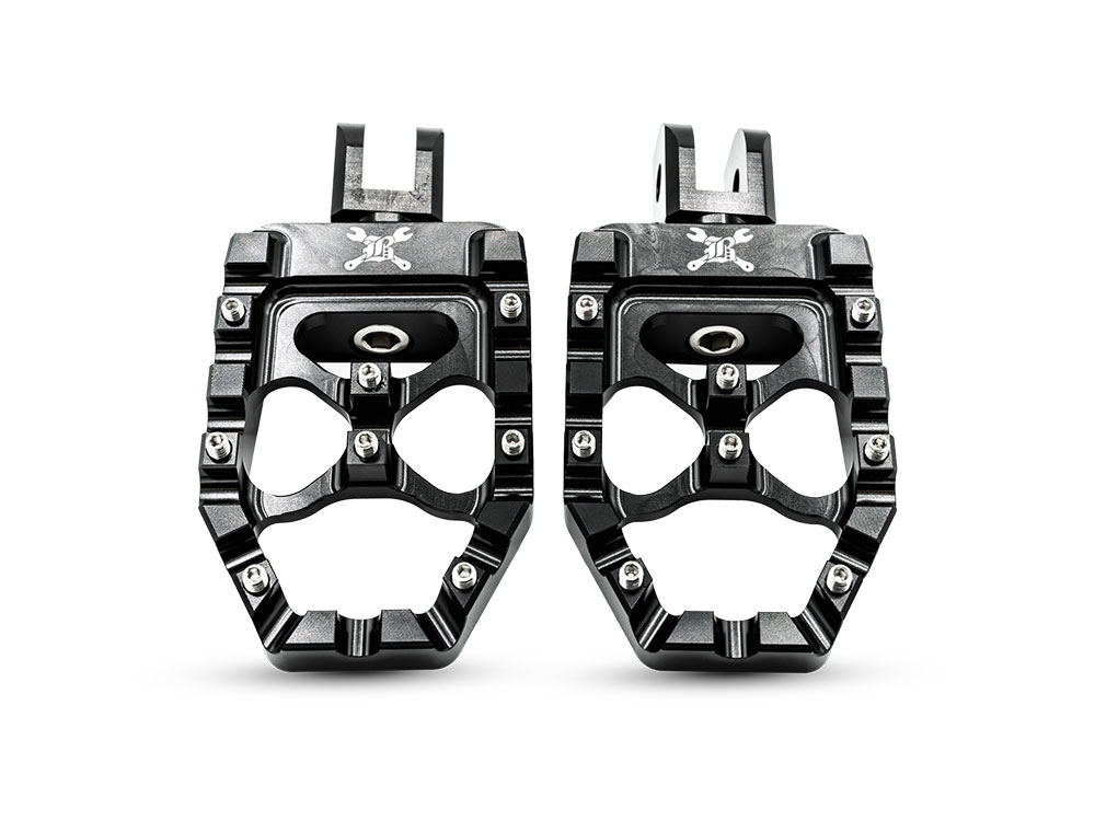 MX Evolution Footpegs – Black. Fits Softail 2018up Front Rider