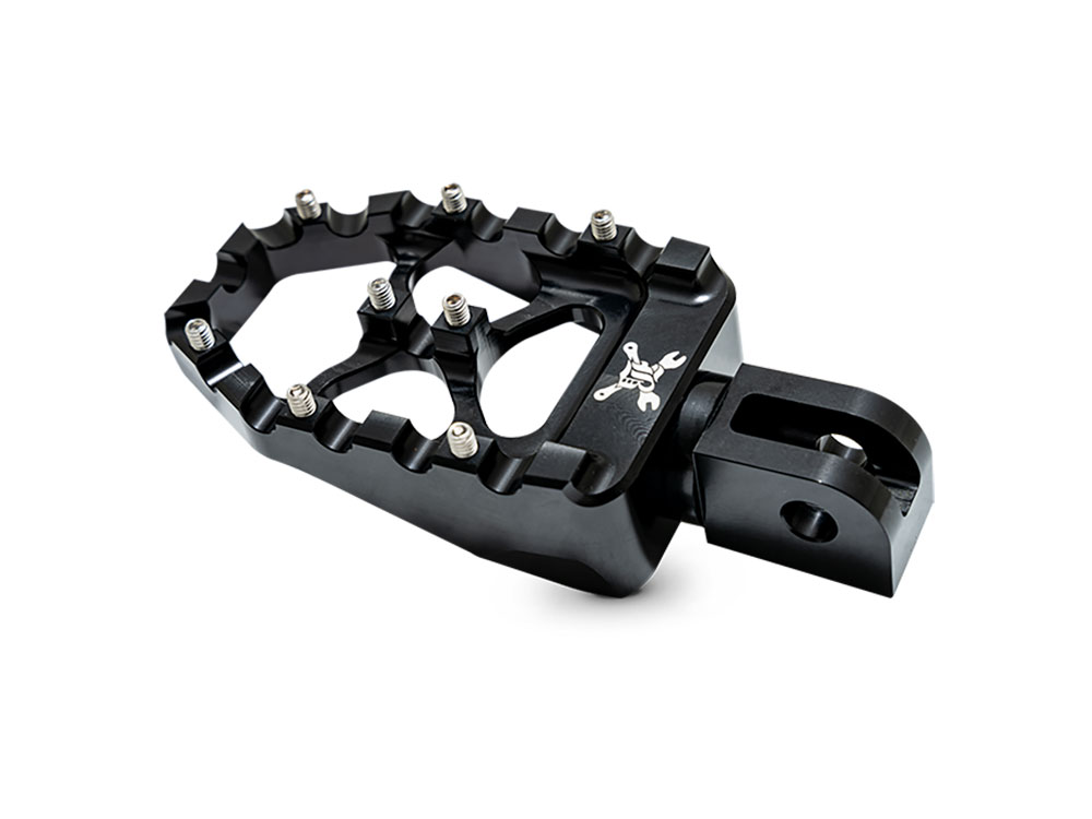 Burly Brand MX Evolution Footpegs – Black. Fits Softail 2018up Rear Passenger