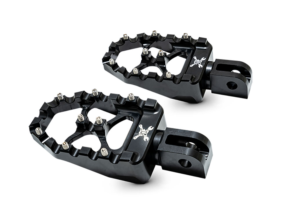 Burly Brand MX Evolution Footpegs – Black. Fits Softail 2018up Rear Passenger