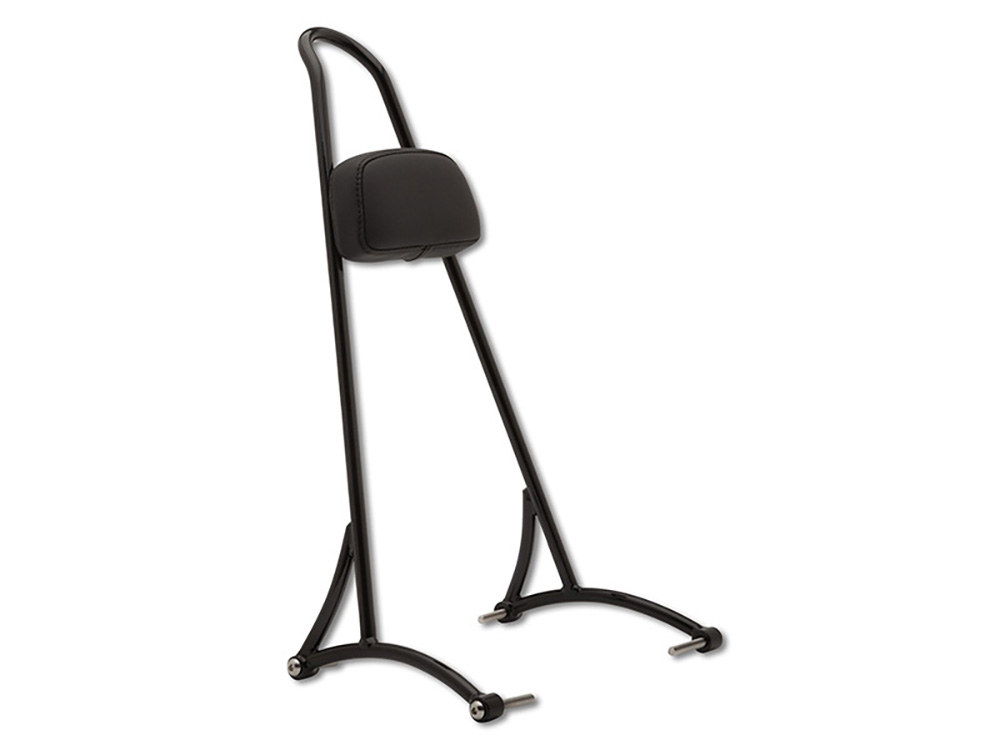 20in. Tall Sissy Bar with Pad - Black. Fits Dyna 2006-2017.