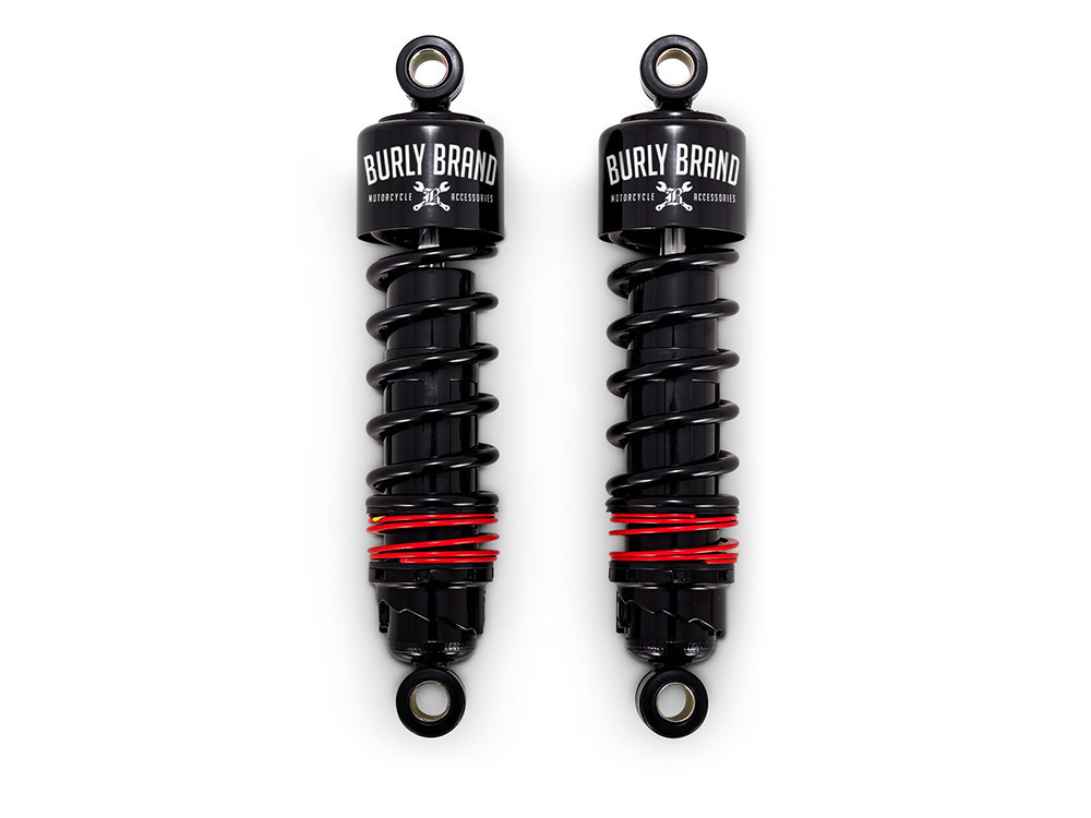 10-1/2in. Slammer Plus Rear Shock Absorbers - Black. Fits Sportster 2004-2021